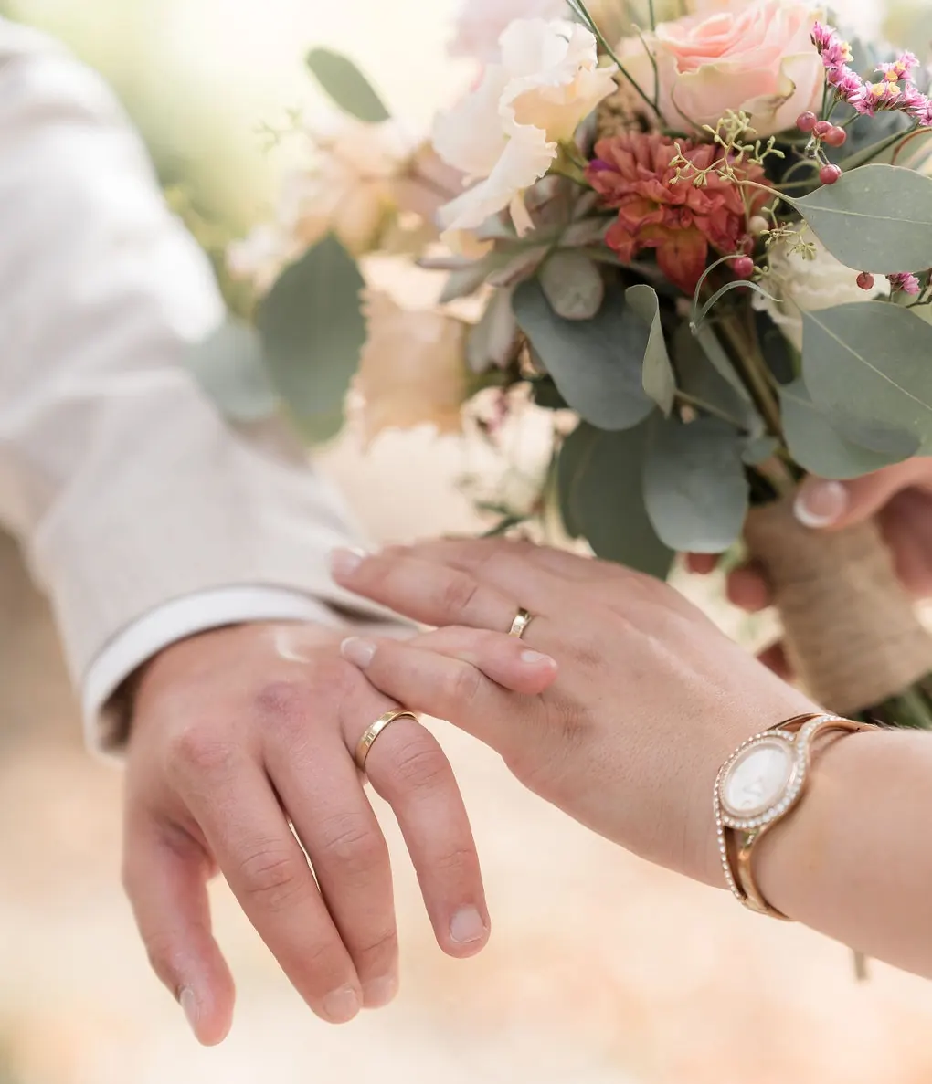 Couple de mariés Eva et Cédric filmés lors de leur vidéo de mariage à Montreux